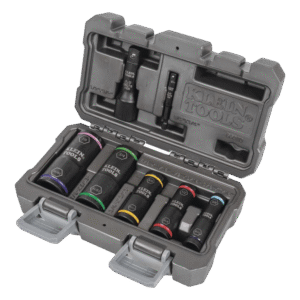 Juego de Dados de Impacto de 7 piezas, Medidas: 3/8 x 7/16'', 1/2 x 9/16'', 5/8 x 11/16'', 3/4 x 13/16'', y 7/8 x 15/16''