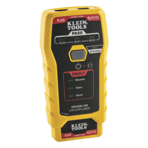 Probador de Cables de Red y Probador de Cables de Datos LAN Explorer™ con Transmisor Remoto.