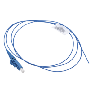 Pigtail de Fibra Óptica LC Simplex, Monomodo OS2 9/125, 900um, Color Azul, 1 Metro (3.28 Pies)