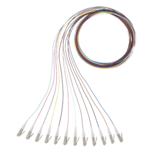 Kit de 12 Pigtails con Conector LC, Multimodo 50/125 OM3, 900um, de 1 Metro (3.28 Pies)