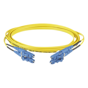 Jumper de Fibra Optica Monomodo 9/125 OS2, LC-LC Duplex, OFNR (Riser), Color Amarillo, 5 Metros (16.40 Pies)