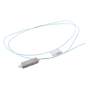 Pigtail de Fibra Óptica SC Simplex, Multimodo OM3 XGLO 50/125, OFNR, Color Aqua, 1 Metro (3.28 Pies)