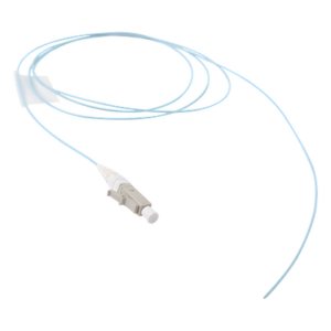 Pigtail de Fibra Óptica LC Simplex, Multimodo OM3 XGLO 50/125, LS0H, Color Aqua, 1 Metro (3.28 Pies)
