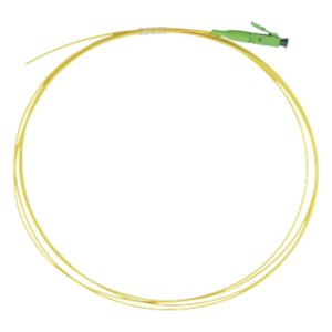 Pigtail de Fibra Óptica Monomodo LC/APC, Simplex de 1 Metro (3.28 Pies)