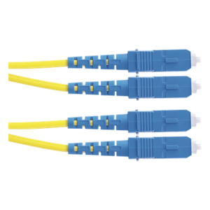 Jumper de Fibra Optica Monomodo 9/125 OS2, SC-SC Duplex, OFNR (Riser), Color Amarillo, 5 Metros (16.40 Pies)