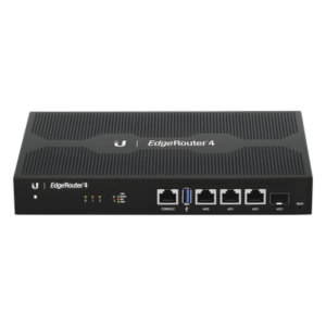 EdgeRouter 4, con 3 puertos 10/100/1000 Mbps + 1 puerto SFP, con funciones avanzadas de ruteo
