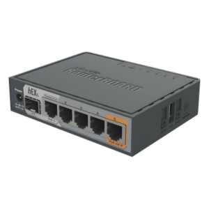 (hEX S) Router Dual Core, 5 puertos Gigabit, 1 Puerto SFP, PoE in, PoE Out