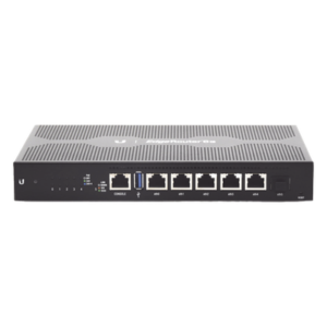 EdgeRouter 6 PoE pasivo 24 V, con 5 puertos 10/100/1000 Mbps + 1 puerto SFP, con funciones avanzadas de ruteo