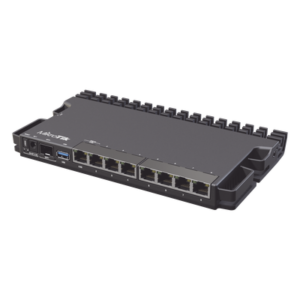 (RB5009UG+S+IN) RouterBoard, CPU 4 Núcleos, 8 Puertos Gigabit, 1 SFP+, Solo RouterOS v7