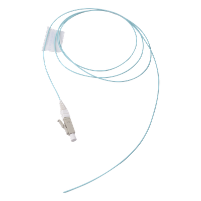 Pigtail de Fibra Óptica LC Simplex, Multimodo OM3 XGLO 50/125, LS0H, Color Aqua, 1 Metro (3.28 Pies) - Imagen 2
