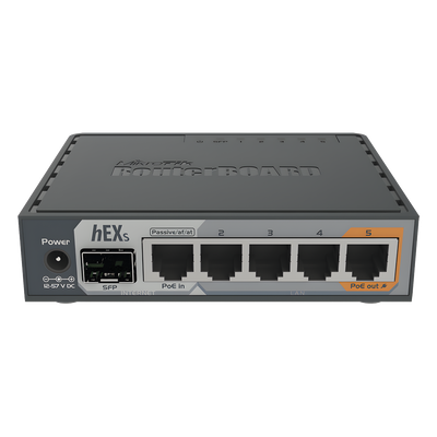 (hEX S) Router Dual Core, 5 puertos Gigabit, 1 Puerto SFP, PoE in, PoE Out - Imagen 2