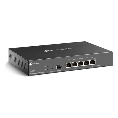 Router Omada VPN / SDN Multi-WAN Gigabit / 1 Puerto WAN SFP Gigabit / 1 Puerto WAN RJ45 Gigabit / 2 Puertos LAN RJ45 Gigabit / 2 Puertos Configurables LAN/WAN / 150,000 Sesiones Concurrentes / Administración Centralizada Omada o Stand-Alone - Imagen 2