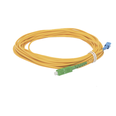 Jumper de Fibra Óptica Simplex, Monomodo, con Conectores SC/UPC-SC/APC, de 10 Metros (32.81 Pies) - Imagen 2