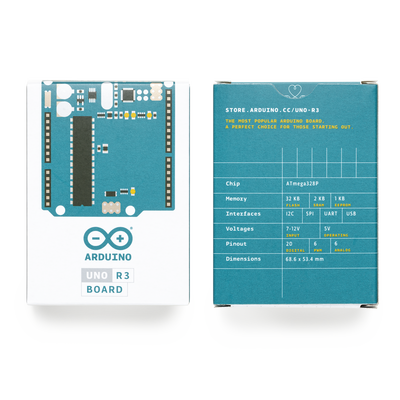 Arduino UNO REV3 / Una gran herramienta para iniciar en el mundo de la electrónica y la programación, Chip reemplazable, Adaptador para batería 9v - Imagen 2