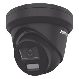 [Dual Light + 2 Micrófonos de Doble Matriz] Turret IP 4 Megapixel / Color Negro / Lente 2.8 mm / 30 mts Luz Blanca + 30 mts IR / ACUSENSE / Exterior IP67 / WDR 120 dB / PoE / ONVIF / Micro SD / Metal / ACUSEEK