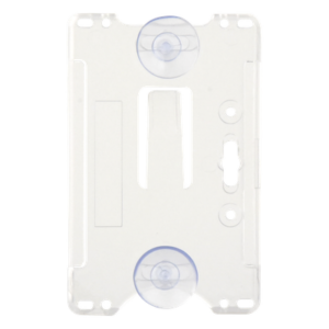 Porta tarjeta de plastico ABS / Transparente / Compatible con tarjetas ACCESSCARDEPC / PROCARDX o Formato CR80