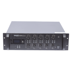 Mezclador Amplificador de Audio - 4 zonas de 240W RMS Hasta 960W | 4 Canales | 5 Entradas | MP3 Tuner USB/SD | 1 Entrada de Micrófono