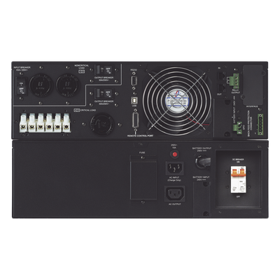UPS de 10000 VA/9000 W, Online Doble Conversión, 200 - 240 Vac de Entrada, 200 - 240 Vac de Salida, Terminal Hardwired, Onda Senoidal Pura, Torre o Rack de 6 UR, Con 3 Tomas NEMA L6-30R - Imagen 3