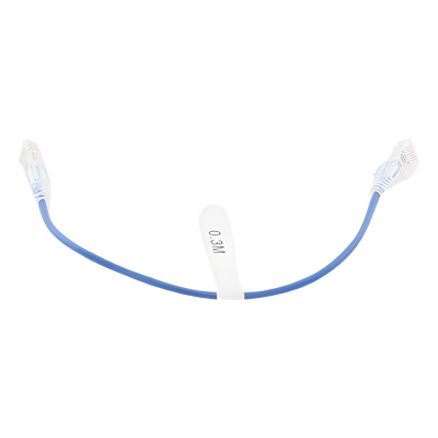 Cable de Parcheo Slim UTP Cat6 - 30 cm (11.81 Pulgadas) Azul Diámetro Reducido (28 AWG) - Imagen 5