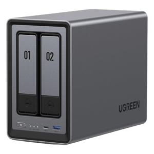 NASync DXP2800 | SO UGOS Pro | Intel N100 12th Gen Intel® 4 Core™ | 2 Bahías SATA hasta 48TB | 2-Bahias (M.2 NVMe) hasta 16TB | 8GB DDR5 (Exp. a 16GB) | Ethernet 2.5G | HDMI 4K | 2* USB2.0 | 1*USB 3.2Gen | 1* USB 3.2Gen2 | 1*USB-C 3.2Ge