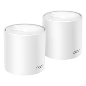 Kit 2 Routers Inalámbricos MESH Interior para Hogar / Doble Banda Wi-Fi 6 AX1500 Mbps / 2 Puerto Gigabit WAN/LAN / 2 Antenas Internas / Administración Mediante la App Deco (iOS, Android) / Protección HomeShield