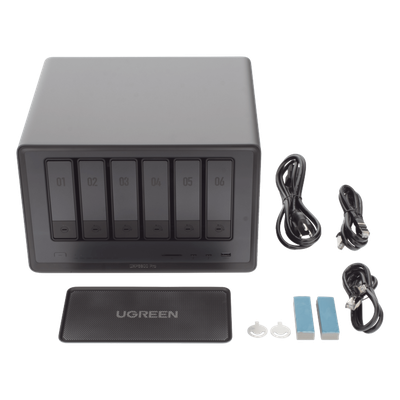 NAS UGREEN NASync DXP6800 Pro / Intel Core i5-1235U 10 Núcleos / 6 Bahías SATA + 2 M.2 NVMe / 2 Puertos Thunderbolt 4 / 2 Puertos 10GbE / 8K HDMI / PCIe 4.0 x4 / DDR5 Hasta 64GB / Compatibilidad Multiplataforma - Imagen 6