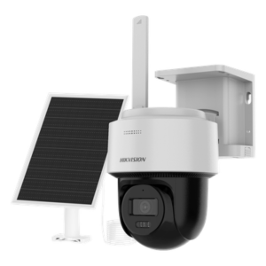 Kit Solar IP All in One / AOV / PT IP 4 Megapixel / Lente 2.8 mm / Panel Solar + Batería de Litio 9000 mAh / 4G LTE / Audio Bidireccional / Dual Light 30 m / IP66 / Micro SD