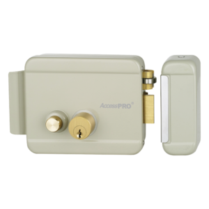 Cerradura Eléctrica con Botón de Salida/ Incluye Llave / Exterior / Derecha