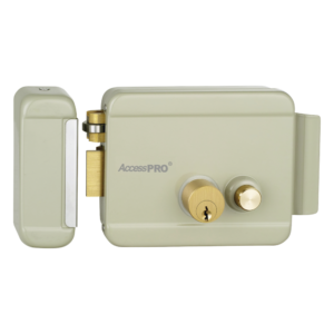 Cerradura Eléctrica con Botón de Salida / Incluye Llave / Exterior / Izquierda