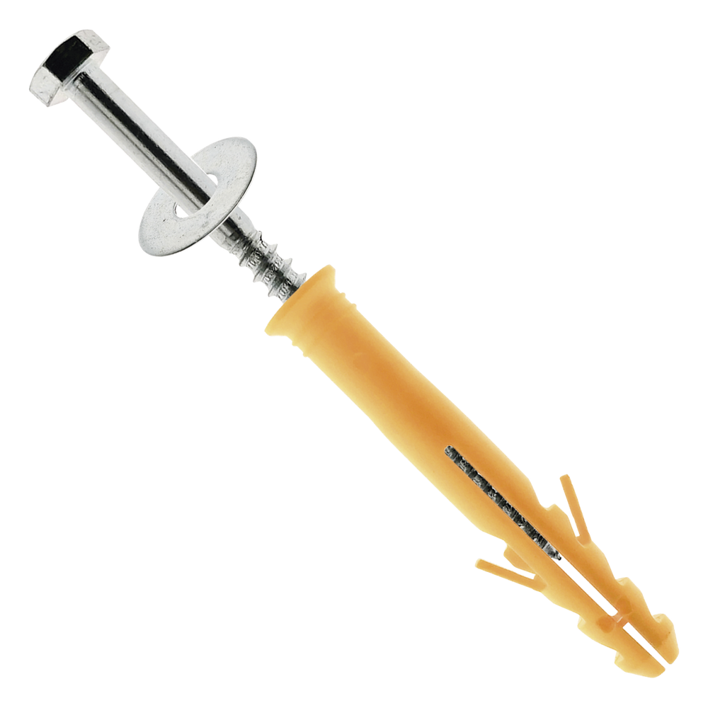 Tornillo P / Tope Estacionamiento / Reductor D / Velocidad / 12 Cm / Con Arandela / Taquete D / Plastico.