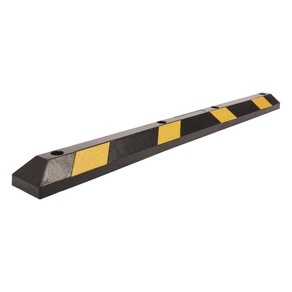 Tope Vehicular P / Estacionamiento / 183cm / Color Negro-Amarillo / 8 Franjas Reflejantes. - Imagen 3