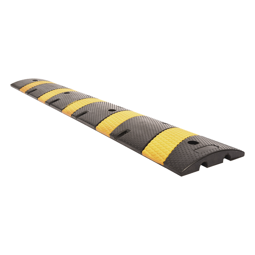 Reductor D / Velocidad / 183cm / 5 lineas amarillas / Hule Reciclado. - Imagen 3