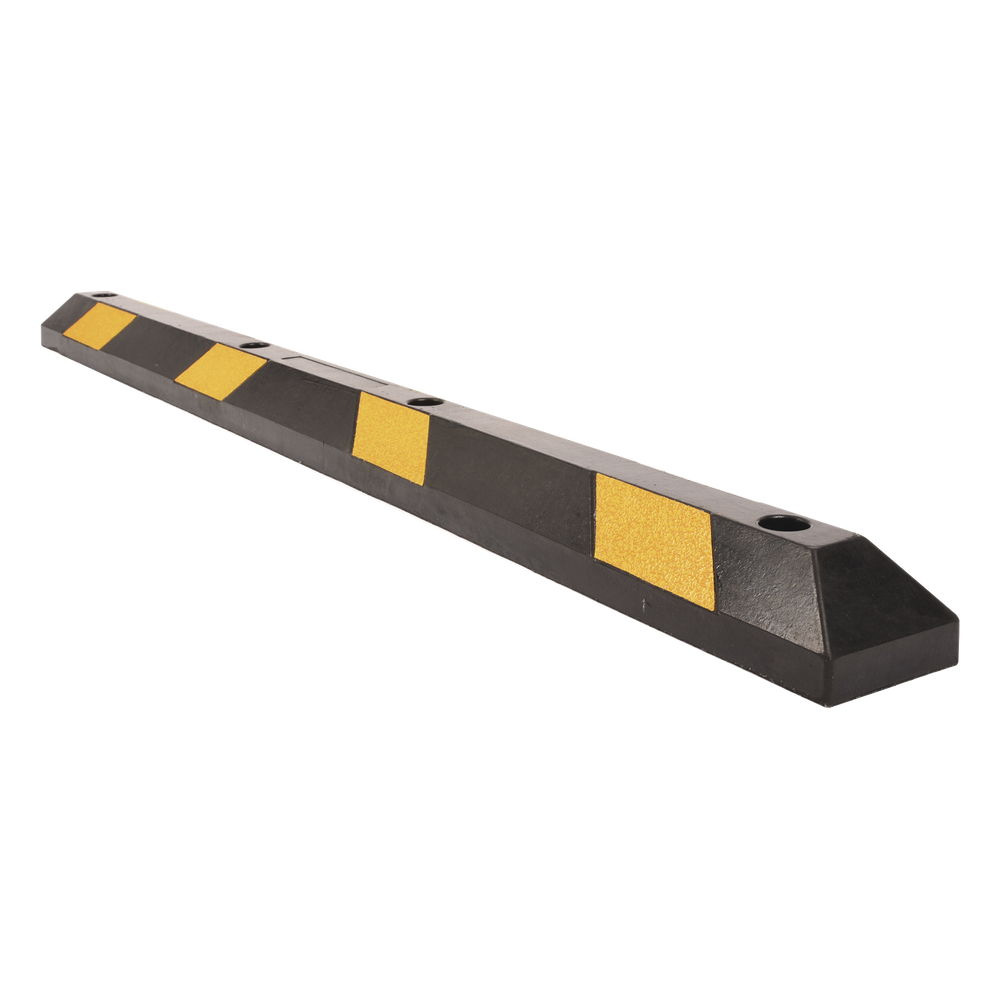 Tope Vehicular P / Estacionamiento / 183cm / Color Negro-Amarillo / 8 Franjas Reflejantes. - Imagen 4