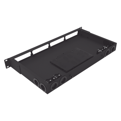 Distribuidor de Fibra Óptica Vacío 19 Pulgadas, Acepta 4 Placas Acopladoras de Linkedpro, Hasta 24 Fibras, 1UR, Incluye Charola de Empalme - Imagen 3