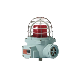 Señal Luminosa Giratoria Antiexplosión con Sirena / LED o Bombilla / Ex db IIC T6 Gb / IP66 / Zonas 1 y 2 / -40°C a +60°C / AC/DC 12-230V / Aluminio y Acero Inoxidable