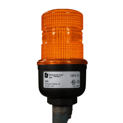 Luz de advertencia LED serie Streamline, 120 Vca, montaje tipo T, ámbar - Imagen 2