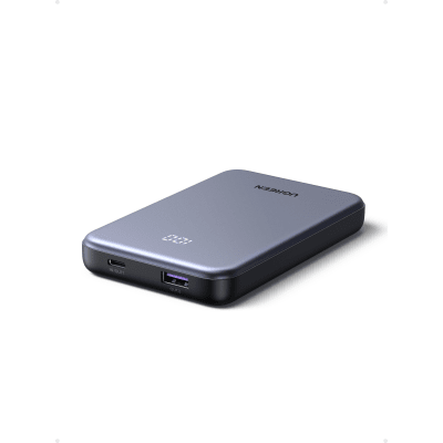 Power bank Ultradelgado 10000mAh / 20W Máximo / Puerto USB-C PD3.0 PPS / Puerto USB-A 22.5W / Batería Polímero de Litio / Pantalla Digital / Carga Rápida 3 Horas / Protocolos Múltiples / Protección - Imagen 3