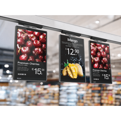 Digital Signage ESL / Pantalla LCD 15.6" Full Color / Doble Cara 1920x1080 / Wi-Fi 2.4G + NFC / Actualización 0.1s / IP6X / Gestión Cloud SaaS / 30,000+ Horas Vida Útil - Imagen 6