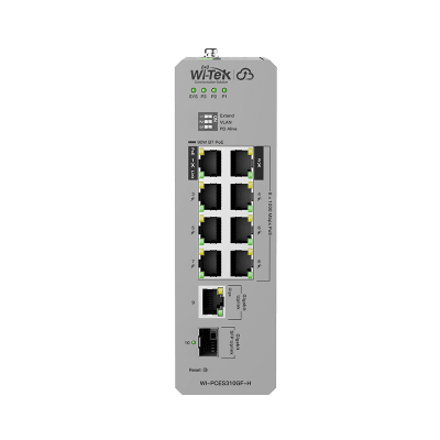 Switch Industrial PoE / 8 Puertos Gigabit PoE / 110W-270W Budget / SFP / DIN-Rail / -30°C a 65°C / Fanless - Imagen 2