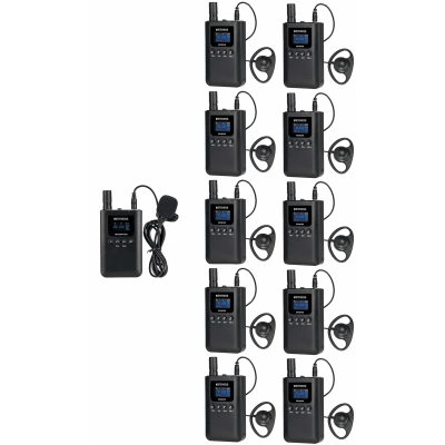 Kit para guía turístico de 1 transmisor y 10 receptores - Imagen 2