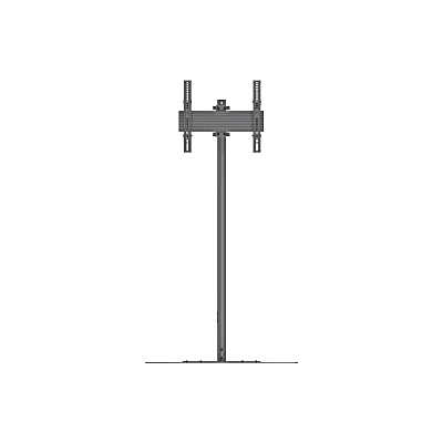Soporte de Piso para Pantallas de 32 - 65 pulgadas| Vesa 600 x 400| Altura de 1.5mts| carga maxima soportada 50Kg. - Imagen 2