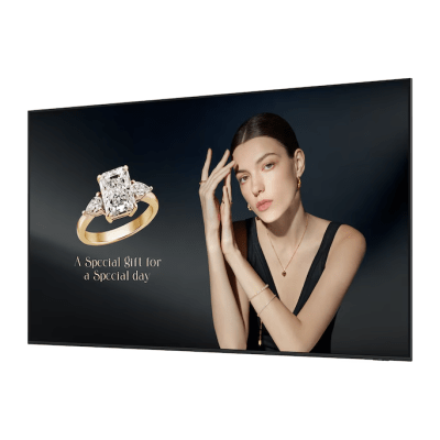 Pantalla Profesional Neo QLED 115" Resolucion 4K / Panel VA / Brillo 1,000 nit / Dimensiones 2.56m largo x 1.46 m de alto / Uso 24/7 / HDMI 2.1 / DisplayPort 1.4 / WiFi-Bluetooth / compatible con VXT - Imagen 4