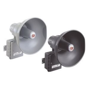 302GCX SelecTone® 30W Altavoz amplificado para zonas peligrosas, Listado por UL y cUL para Clase I, División 2, Grupos A, B, C y D; Clase II, División 2, Grupos F y G; Clase III, División 2, Grupos F y G; Clase III, 24 VCD color N