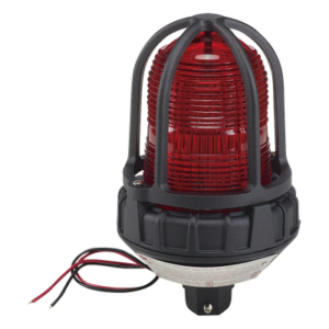 Luz de advertencia LED para ubicaciones peligrosas, montaje tipo tubo, 24 VCD, color Rojo