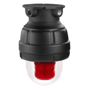 Luz Estroboscópica a Prueba de Explosión / 24 VCC / 75 Destellos por Minuto / Tipo 4X IP66 / Clase I Div 1 Grupos C y D / Clase I Div 2 Grupos A B C D / Clase II Div 1 Grupos E F G / Clase III / Aplicaciones Marinas / Domo de Vidrio
