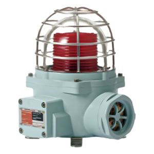 Luz LED de advertencia con buzzer / Zona peligrosa ATEX/IECEX / IP66 / 24 VCD / 105 dB / Rojo