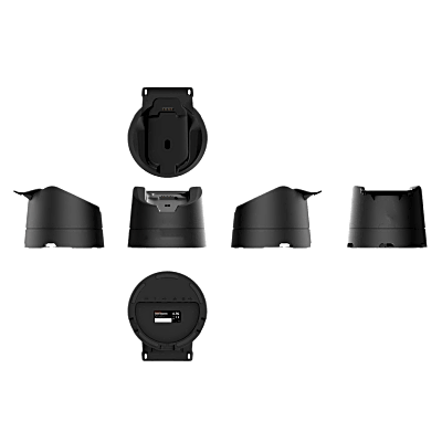 Soporte Giratorio SUNMI para V3 MIX/P3 MIX / Rotación 0°~180° / Entrada 24V 1.4A / Pogo Pin 6 PIN / USB Tipo-A / Ethernet / RJ12 / RS232 / Amplio Rango de Temperatura