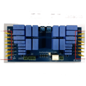 Sistema AM-EAS Serie Standard / Mainboard CAB58 / Frecuencia 58 KHz / Sincronización por Aire / Configuración por Software / Alimentación AC110V o AC220V / Hasta 3 Antenas / Relé Externo para CCTV