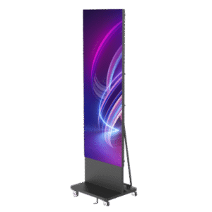Poster LED de Piso / Pixel Pitch 1.8 mm / Modular (Puede Crecer con Mas Posters) / Case para Transporte / Uso en Interior / Calidad de Video Destacada