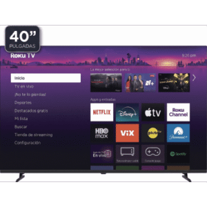 ROKU SmartTV QLED 40 Pulgadas / Dolby audio / 3 puertos HDMI / Resolucion Full HD / WiFi Integrado / VESA 100x100 mm